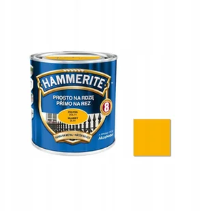 Akzo Nobel Farba Hammerite Prosto Na Rdzę żółty połysk 250ml - Farby do metalu - miniaturka - grafika 2