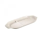 Miski i półmiski - Villeroy & Boch Półmisek z miejscem na szpikulce do szaszłyków BBQ Passion, biały, 55x22 cm - miniaturka - grafika 1