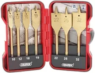 Wiertła - Draper 18560 zestaw wierteł płaskich, powlekane azotkiem tytanu, 7-częściowy EBS7WOOD - miniaturka - grafika 1