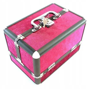 Aptel Kufer 25x17x17cm purpurowy kosmetyczny CA4P - Kosmetyczki, organizery i kuferki - miniaturka - grafika 2