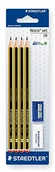 Ołówki - Staedtler 120s1 bk4d Noris ołówek HB, zestaw z zamkiem gumka, temperówka 4007817119266 - miniaturka - grafika 1