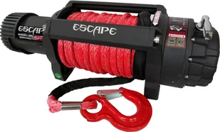 Escape 818 Wyciągarka EVO 12500 lbs [5670 kg] IP68 z liną syntetyczną 12V lina 10 mm czerwona dyneema 25m 10400kg +hak) 81877749 77749-uniw - Wciągarki - miniaturka - grafika 2