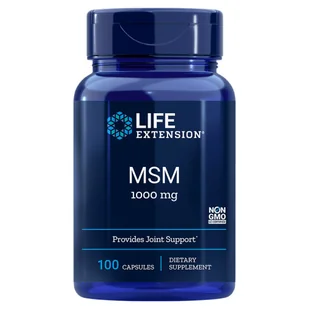 Life Extension Life Extension MSM (metylosulfonylometan) 1000 mg - 100 kapsułek - Ochrona stawów - miniaturka - grafika 2