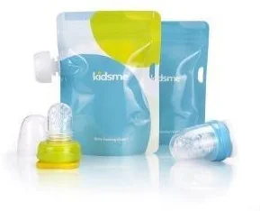 Kidsme Saszetka do żywności z food Feederem limonka - Grzechotki dla dzieci - miniaturka - grafika 2