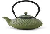 Dzbanki i imbryki - Bredemeijer 0,8 L zielone kształtki struktura azjatycka dzbanek do herbaty z odlewu stalowego Jing G001GR - miniaturka - grafika 1