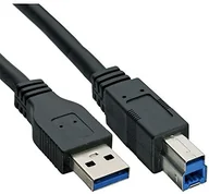 Kable USB - InLine 35303 USB 3.0 kabel, A do B, czarny, 0,3 m 35303 - miniaturka - grafika 1
