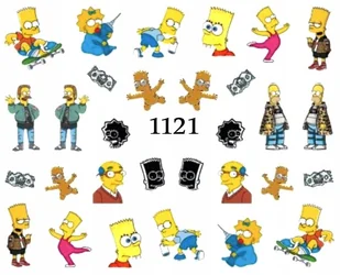 Naklejki wodne na paznokcie KOLOROWY SMOK - 1087 - Sztuczne paznokcie i akcesoria - miniaturka - grafika 7