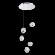 Lampy sufitowe - Luxera 62432 - LED Żyrandol na lince MALCOM 5xLED/8W/230V - miniaturka - grafika 1