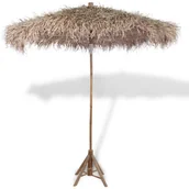 Parasole ogrodowe - vidaXL Parasol bambusowy z pokryciem z liści bananowca, 210 cm vidaXL - miniaturka - grafika 1