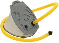 Materace dmuchane i koła do pływania - shumee Pompka nożna 21 x 29,5 cm PP i PE szaro żółta - miniaturka - grafika 1