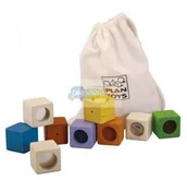 Klocki - Plan Toys Klocki interaktywne w woreczku PLTO-5531 8854740055316 - miniaturka - grafika 1