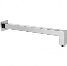 Laveo Kvadrato ramię deszczownicy 34,7 cm ścienne chrom NWQ055K - Akcesoria do armatury i ceramiki - miniaturka - grafika 5
