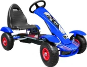 Jeździki dla dzieci - Joko Duży Gokart Pompowane Koła Niebieski F618.NIE - miniaturka - grafika 1