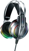 Słuchawki - WK Design M9 szare RGB - miniaturka - grafika 1