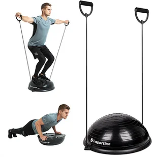 Insportline Trener równowagi z linkami do ćwiczeń Dome UNI - Czarny - 1009709 - Dyski i twistery - miniaturka - grafika 2