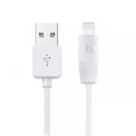 Kable USB - Hoco Case Kabel USB iPhone Lightning 2.4A 1m Szybkie ładowanie X1 Rapid Charging biały - miniaturka - grafika 1
