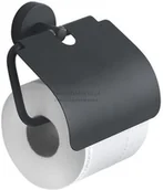 Akcesoria do wc - Gedy Eros uchwyt na papier z klapką czarny 2325CZAR - miniaturka - grafika 1