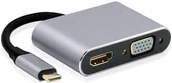 Adaptery i przejściówki - Hub Usb-c Adapter Przejściówka 4k Hdmi Vga MacBook - miniaturka - grafika 1