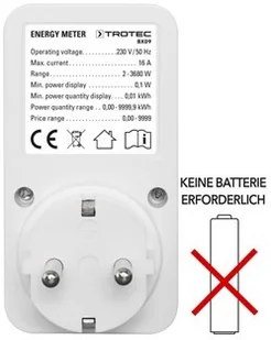 TROTEC Miernik kosztów zuzycia energii BX09 - Filtry wentylacyjne i uzdatniacze - miniaturka - grafika 3