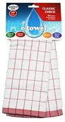 Ściereczki, gąbki, czyściki - E-cloth E-ręcznik ręcznik klasyczny w kratkę Czerwony TRC - miniaturka - grafika 1