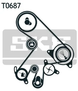 SKF VKMA 91903 Komplet z akcesoriami do rolek napinających (nie można zapewnić zgodności z pojazdami przystosowanymi do ruchu lewostronnego) VKMA91903 - Akcesoria do elektronarzędzi - miniaturka - grafika 2