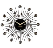 Zegary - Karlsson Zegar ścienny Sunburst Crystal black by KA4860BK - miniaturka - grafika 1
