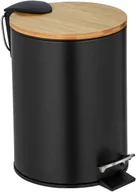 Kosze na śmieci - Wenko Kosz łazienkowy na śmieci TORTONA bambusowa pokrywa z funkcją Easy-Close 3 L None - miniaturka - grafika 1