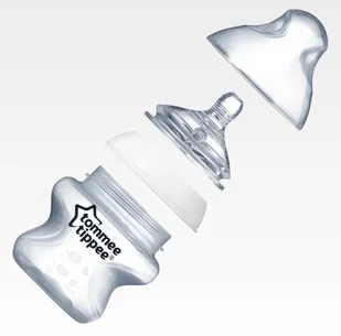 Tommee Tippee Butelka antykolkowa Close to Nature 150ml + smoczek, nakrętka i nasadka - Smoczki do butelek Tommee Tippee Butelka antykolkowa Close to Nature 150ml + smoczek, nakrętka i nasadka - Smoczki do butelek - miniaturka - grafika 3