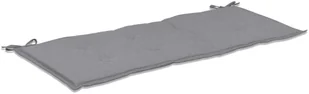 vidaXL Poduszka na ławkę ogrodową, szara, 120x50x3 cm - Poduszki na krzesła - miniaturka - grafika 2