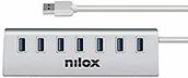 Huby USB - Nilox HUB USB 7 PORTE 3.0 NX7HUB30 - miniaturka - grafika 1