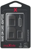 Adaptery i przejściówki - MaxLife MaxLife Adaptery Maxlife do karty Nano SIM 8_2240961 - miniaturka - grafika 1