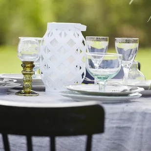 Best Season Latarnia LED Flame Lantern, biała, wysokość 23 cm - Lampy ogrodowe - miniaturka - grafika 3