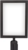 Akcesoria do reklamy - Ramka czarna A4 dwustronna na słupek odgradzający - miniaturka - grafika 1