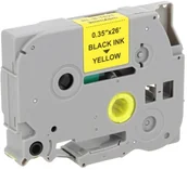 Etykiety do drukarek - Brother Zamiennik taśmy TZE-621 9mm żółta/czarny - miniaturka - grafika 1