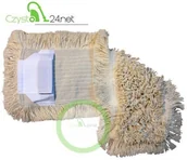 Miotły, szufle, mopy - Mop bawełniany DUO (kieszeń+klips) 50cm MBDUO5001 - miniaturka - grafika 1