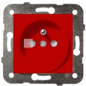 Gniazdka elektryczne - Viko by Panasonic Gniazdo data z przesłonami styków wyróżnienie kolorem czerwonym - Karre 90961945 - miniaturka - grafika 1
