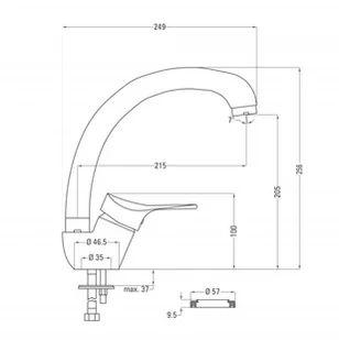 Deante Joko BOJ 066M - Baterie kuchenne - miniaturka - grafika 3