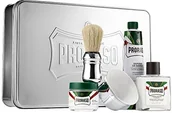 Pędzle do golenia - Proraso proraso  Coffret kompletny proraso Refresh z Box Metal zawiera: kremowy golenie przed 100 ML mydła, woda kolońska 100 ML, krem do golenia 150 ML, osłona z, pędzel do golenia 401935 - miniaturka - grafika 1