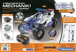Clementoni Laboratorium Mechaniki Samochód Policyjny 50124 - Zabawki konstrukcyjne - miniaturka - grafika 6