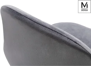 Modesto Design MODESTO krzesło LUCY szare welur metal - Krzesła - miniaturka - grafika 3