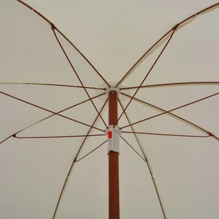 vidaXL Parasol na stalowym słupku, 240 cm, piaskowy vidaXL - Parasole ogrodowe - miniaturka - grafika 3