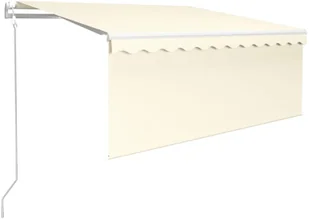 VidaXL Lumarko Automatyczna markiza z zasłoną, LED i czujnikiem, 3,5x2,5 m 3069292 VidaXL - Markizy - miniaturka - grafika 6