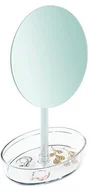 Tace i patery - InterDesign Inter wzornictwo 09562eu stojący lusterku do makijażu półka do łazienki, plastik, metal, szkło, przezroczysty, 13,97 x 15,24 x 28,57 cm 09562EU - miniaturka - grafika 1