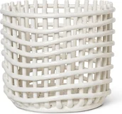 Pudła i pojemniki do przechowywania - Ferm Living Kosz ceramiczny L Ferm Living 110134202 - miniaturka - grafika 1
