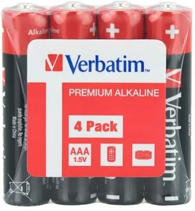 Verbatim Bateria alkaliczna LR3 AAA 4szt shrink 49500 - Baterie i akcesoria - miniaturka - grafika 2