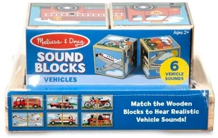 Melissa&Doug Klocki sześcienne dźwiękowe pojazdy 11272 702950 - Klocki - miniaturka - grafika 3