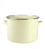 Garnki - Emalia Olkusz OLKUSZ GARNEK 28 CM 10 L STAL EMALIOWANA KREMOWA INDUKCJA 35209 - miniaturka - grafika 1