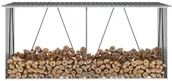 Garaże i wiaty - vidaXL Wiata na drewno, stal galwanizowana, 330x84x152 cm, antracytowa - miniaturka - grafika 1