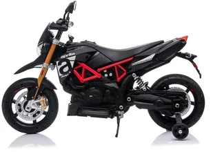 Import LEANToys Pojazd Aprilia A007 czarny - Pojazdy elektryczne dla dzieci - miniaturka - grafika 2