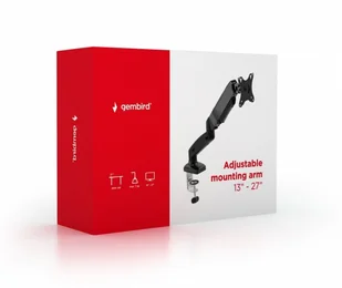 Gembird biurkowe regulowane ramię na monitor 13-27 VESA 100 x100mm do 7kg MA-DA1-01 - Akcesoria do monitorów - miniaturka - grafika 4